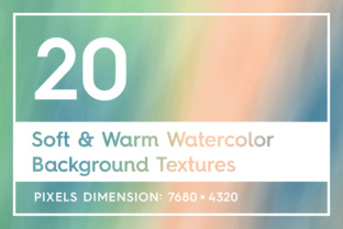 20 Soft Warm Watercolor Backgrounds Textures