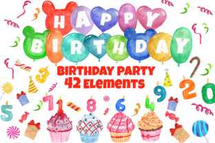 Birthday Party Clipart and Illustrations