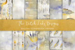 Digital Scrapbook Paper - Boho Prairie Patterns