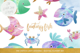 Fish Clipart Set and Illustrations