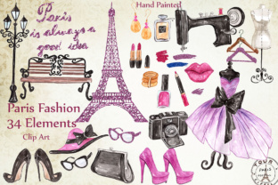 Paris Fashion Clipart and Illustrations