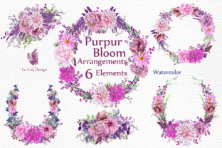 Pink Watercolor Wreaths and Crafts
