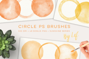 Watercolour Photoshop Brush Set for Editorial Design