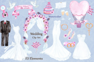 Wedding Dress Clipart & Illustrations